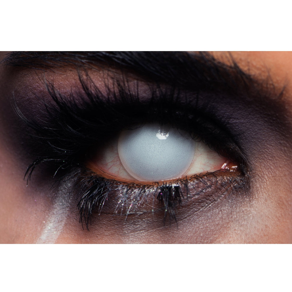 Blind White Halloween Contact Lenses - 1 Year