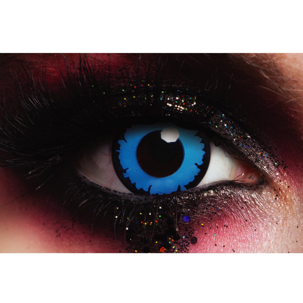 Angelic Blue Halloween Contact Lenses - 1 Month