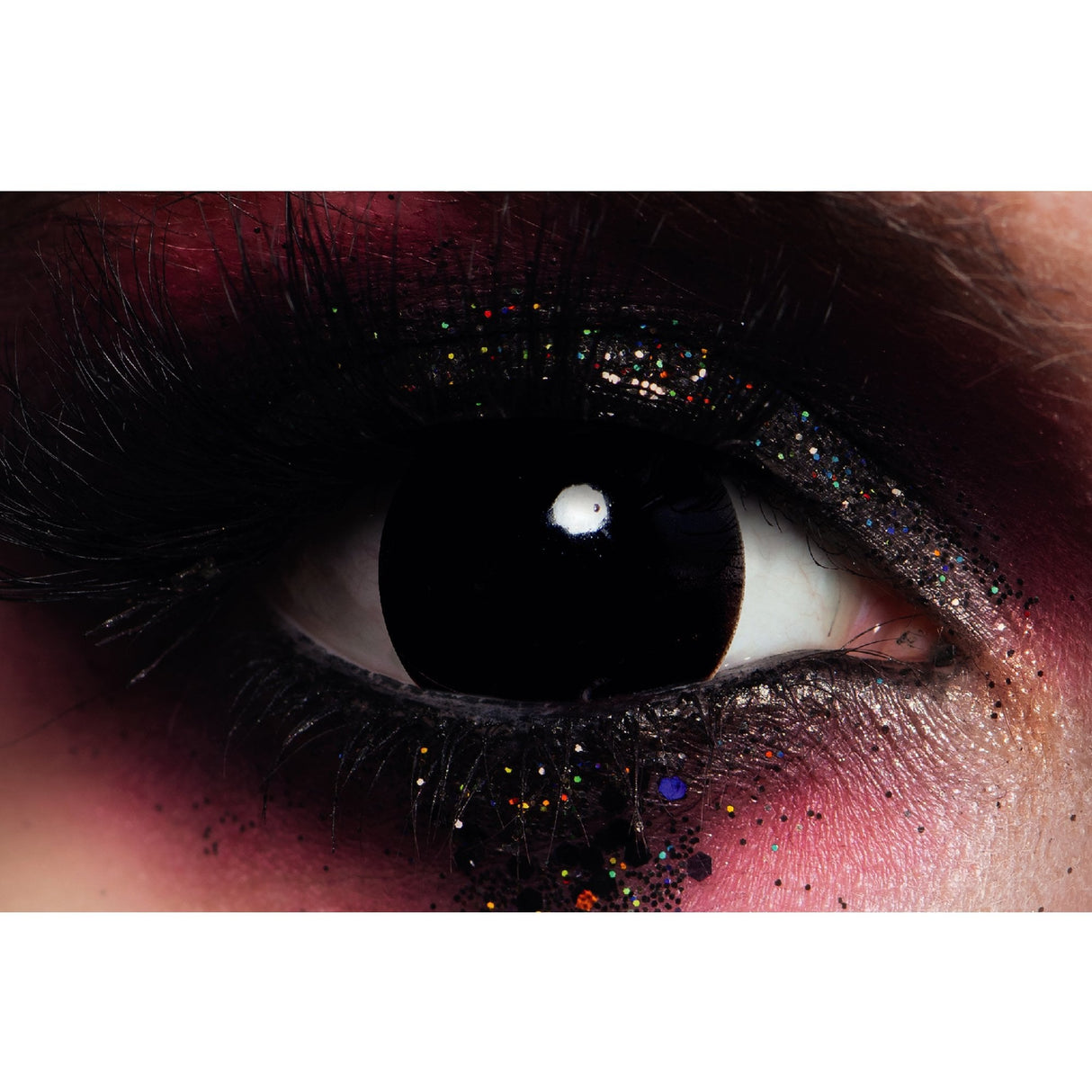 Black Mini Sclera Halloween Contact Lenses - 1 Year