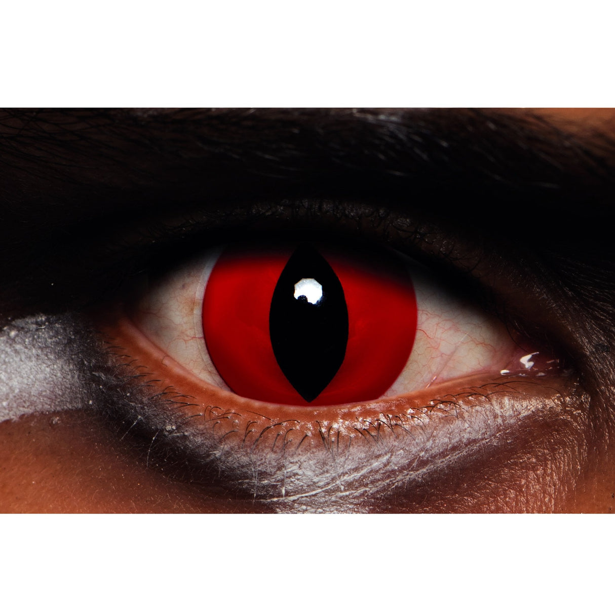 Fancy Dress Contact Lenses - Red Devil - (1 Day Wear)