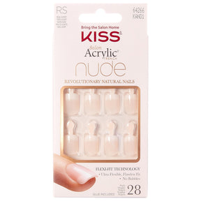 Nude Acrylic False Nails - Breathtaking (28 Nails & Adhesive 2g)