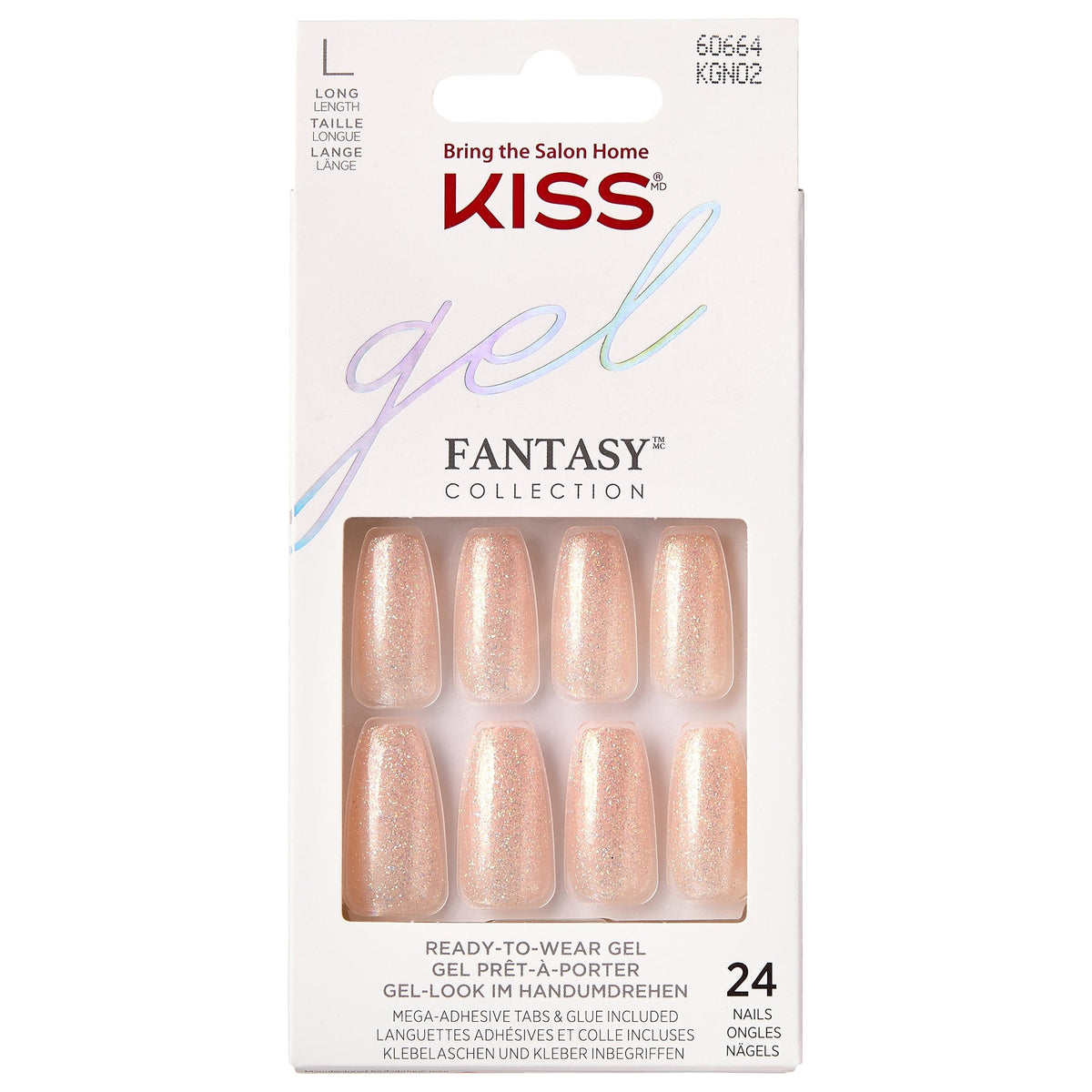 Gel Fantasy False Nails - Rock Candy (28 Nails & Adhesive 2g)