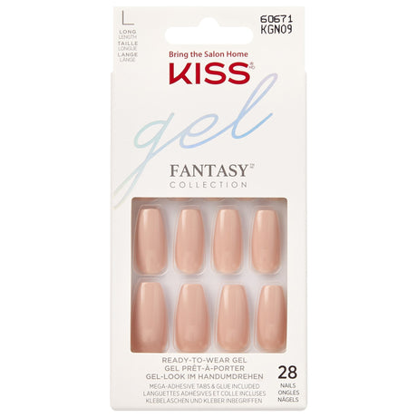 Gel Fantasy False Nails - AB Fab (28 Nails & Adhesive 2g)