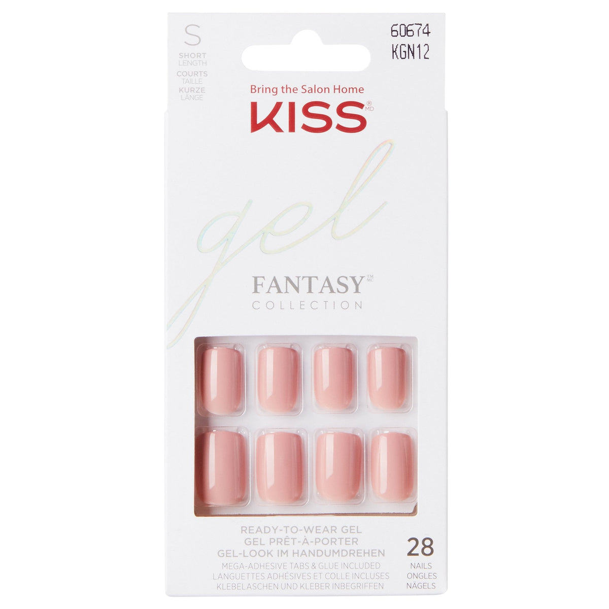 Gel Fantasy False Nails - Ribbons (28 Nails & Adhesive 2g)
