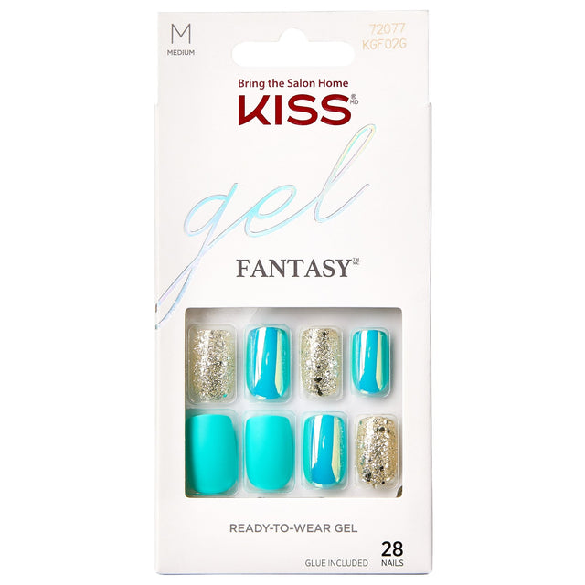 Glam Fantasy False Nails - Trampoline (28 Nails & Adhesive 2g)