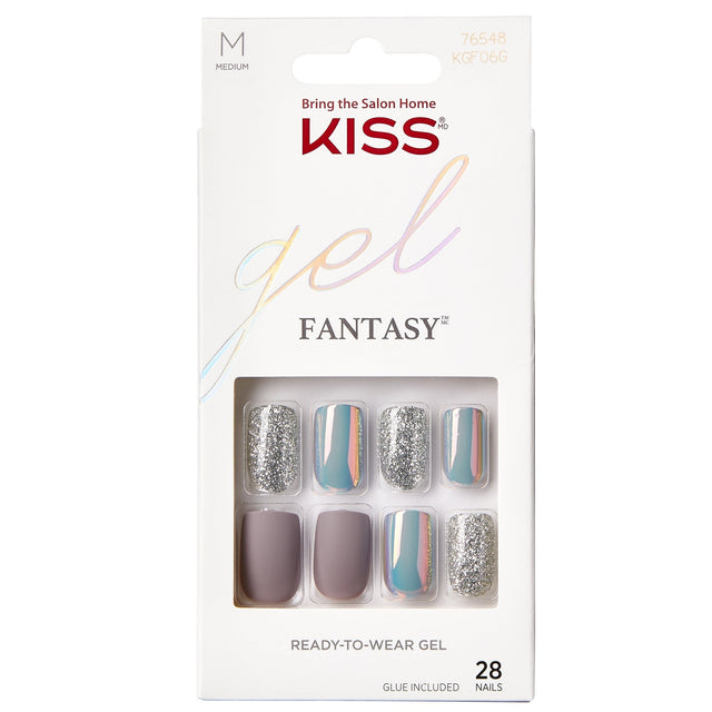 Glam Fantasy False Nails - Wake Up Call (28 Nails & Adhesive 2g)