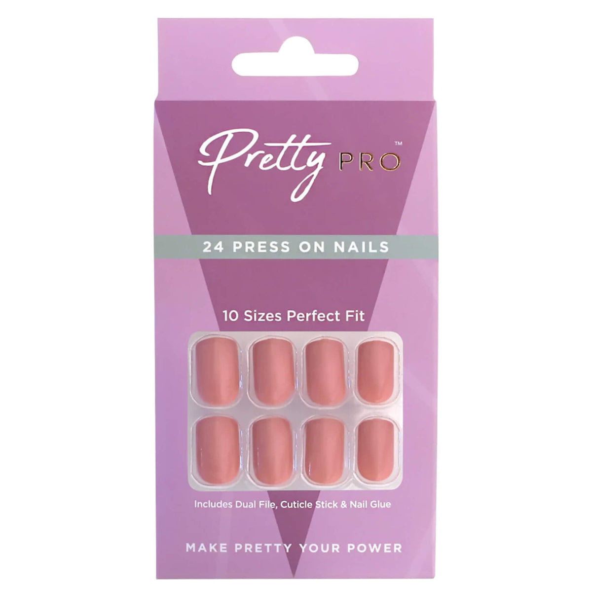 Reusable Press On False Nails - Sweet Caramel (24pcs)