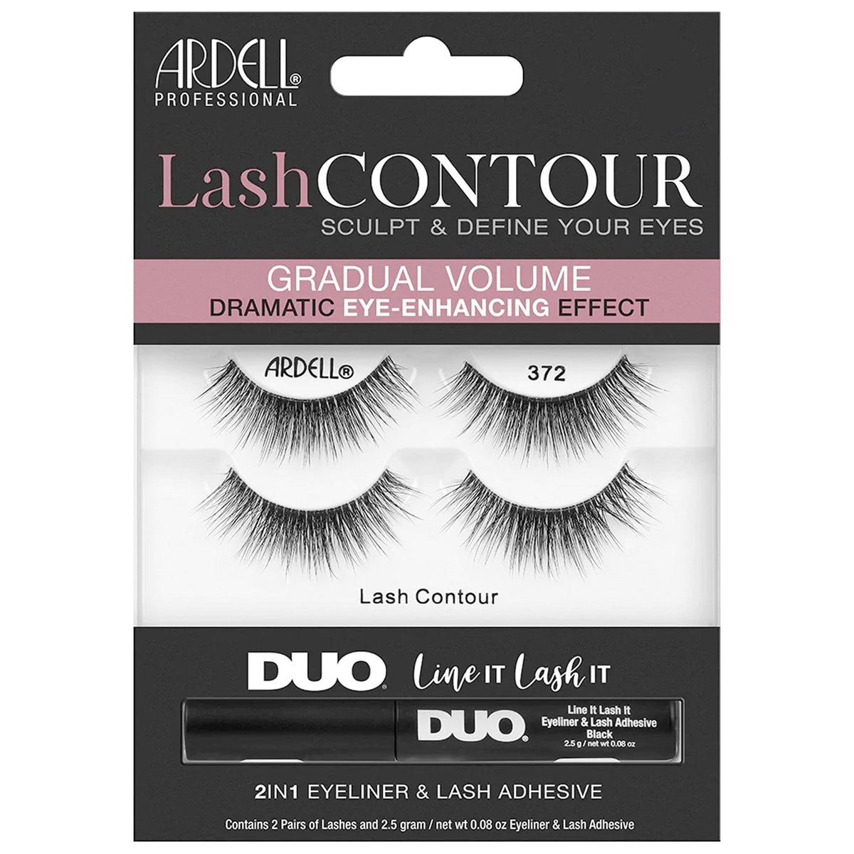 Lash Contour Eye-Enhancing False Eyelashes - No. 372 (Pack of 2)(71767INT)