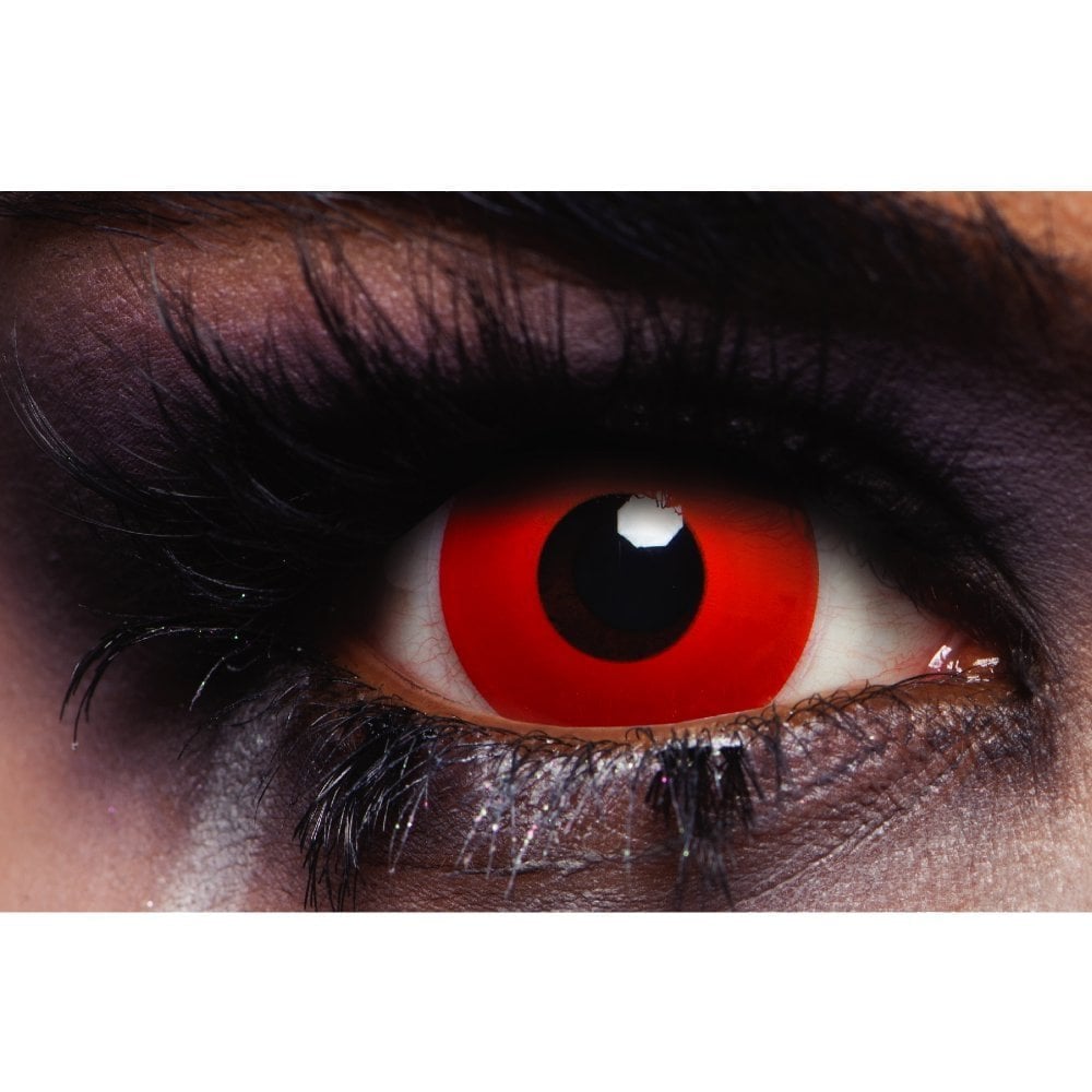 Mini Red Halloween Contact Lenses - 1 Month Use
