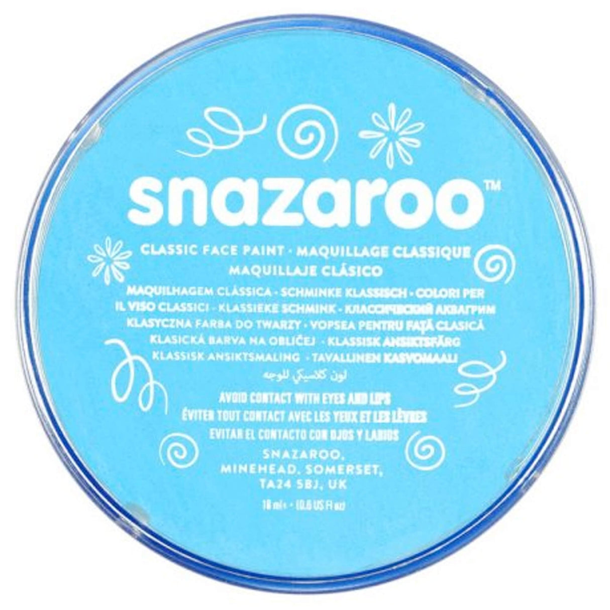 Water Based Face & Body Paint - Turquoise 18ml