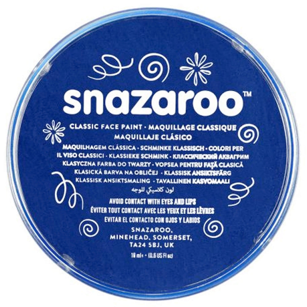 Water Based Face & Body Paint - Dark Blue 18ml
