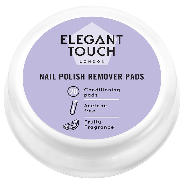 Nail Polish Moisturising Remover Pads (Pack of 20)
