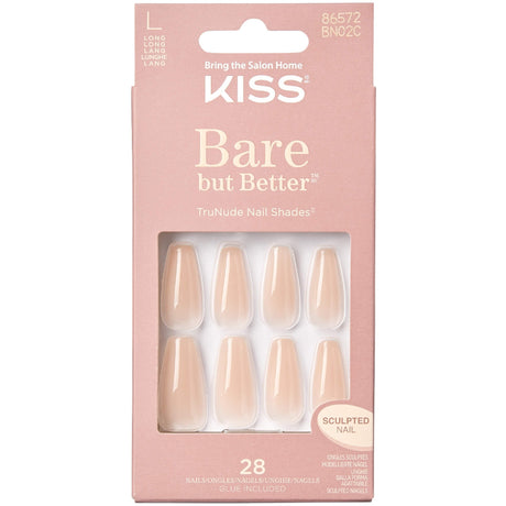 Bare But Better False Nails - Nude Drama (28 Nails & Adhesive 2g)