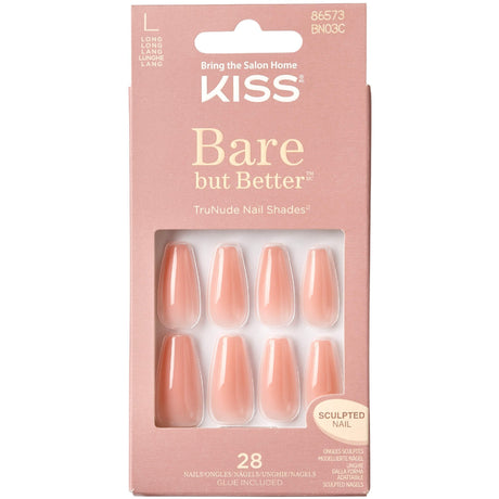 Bare But Better False Nails - Nude Glow (28 Nails & Adhesive 2g)