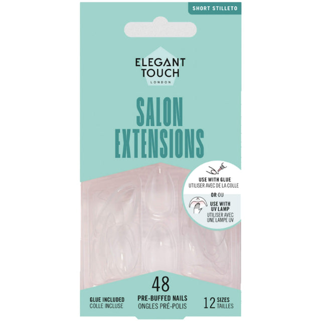 Long Wearing False Nails - Salon Extensions - Clear (402298IT)