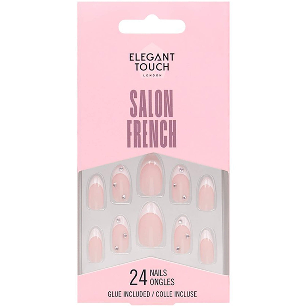 Long Wearing False Nails - Salon French No.128 (OA4022987)