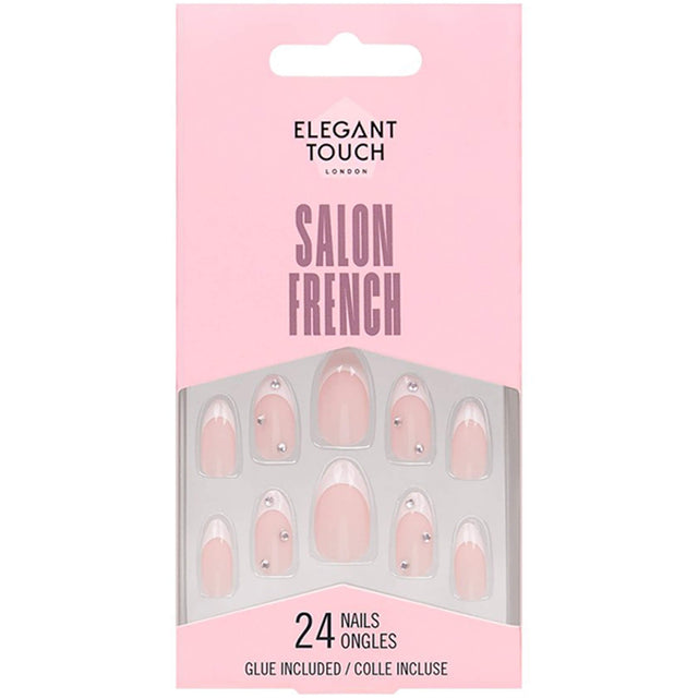 Long Wearing False Nails - Salon French No.128 (OA4022987)