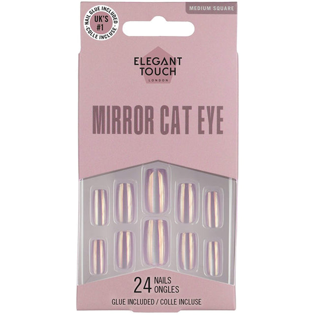 Long Wearing Mirror Cat Eye False Nails (OA4023038)