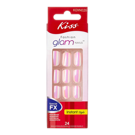 Special Effect Glam False Nails - Bubble Tea (24 Nails & Adhesive 2g)