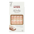 Salon Acrylic French False Nails - Bonjour (28 Nails & Adhesive 2g)