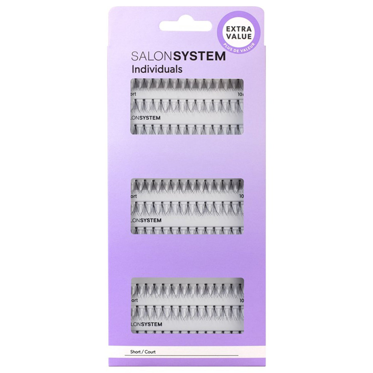 Salon Value Individual Eyelashes - Black Short (0225106R-5)