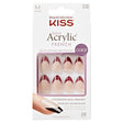 Salon Acrylic French False Nails - Catchy (28 Nails & Adhesive 2g)