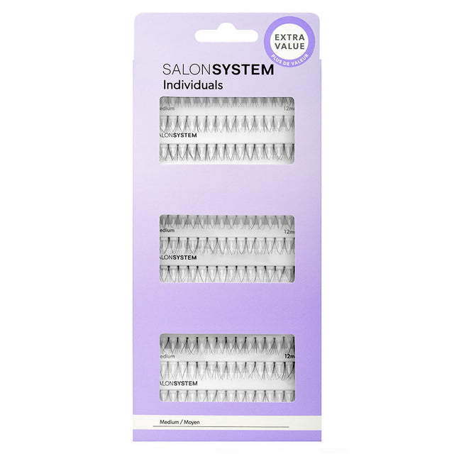 Salon Value Individual Eyelashes - Black Medium (0225107-5)