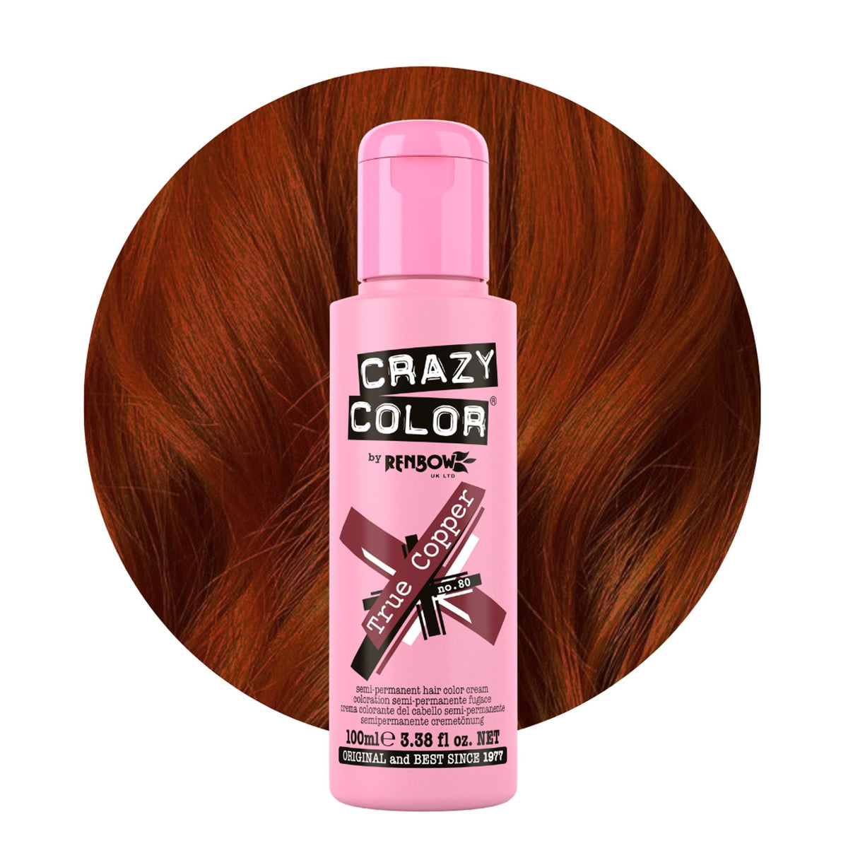 Semi Permanent Hair Dye - True Copper 100ml