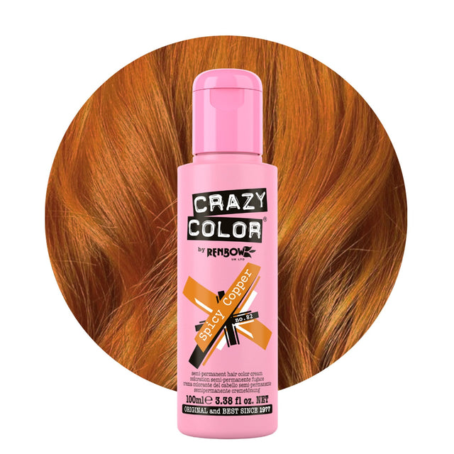 Semi Permanent Hair Dye - Spicy Copper 100ml