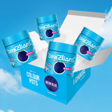 Directions Neon Blue Semi-Permanent Conditioning Hair Dye (4 x 100ml)