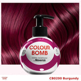 Colour Bomb By Maverick Ammonia & Peroxide Free Creme Conditioner - Burgundy 250ml