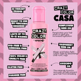 Semi Permanent Hair Dye - Dusky Pink 100ml