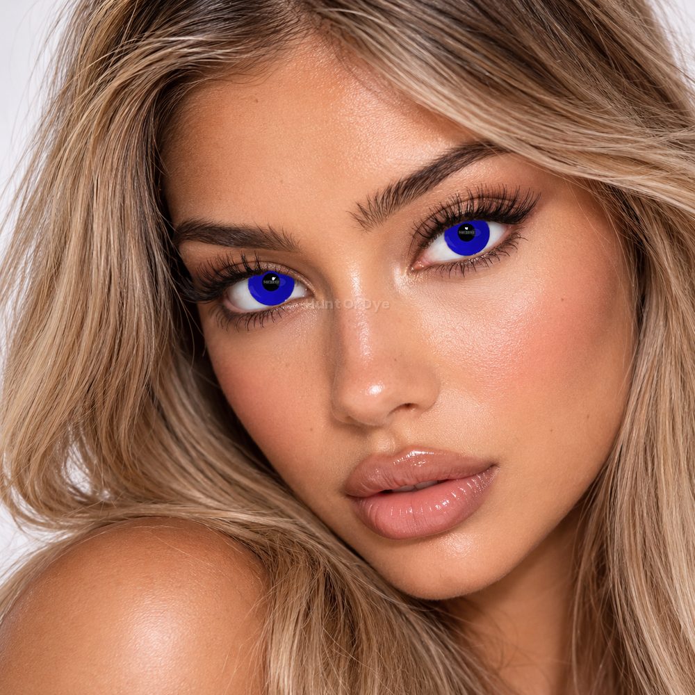 Zombie Blue Halloween Contact Lenses - 1 Month