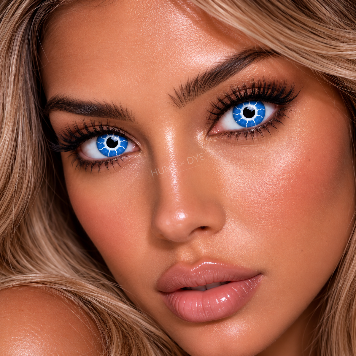 One Day Halloween Contact Lenses - Flash Blue