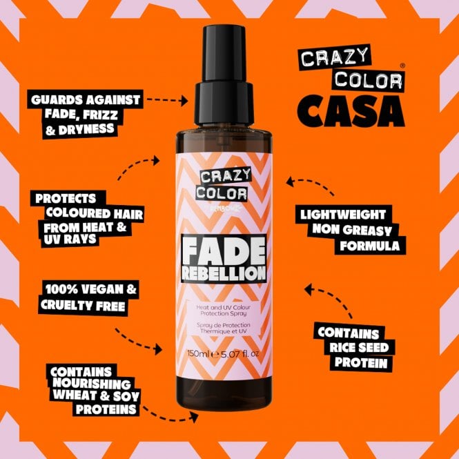 Heat & UV Protection Spray - Fade Rebellion 100ml