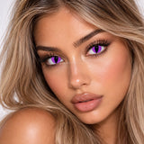 One Day Halloween Contact Lenses - Lizard Purple