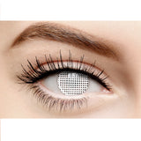 One Day Halloween Contact Lenses - White Mesh