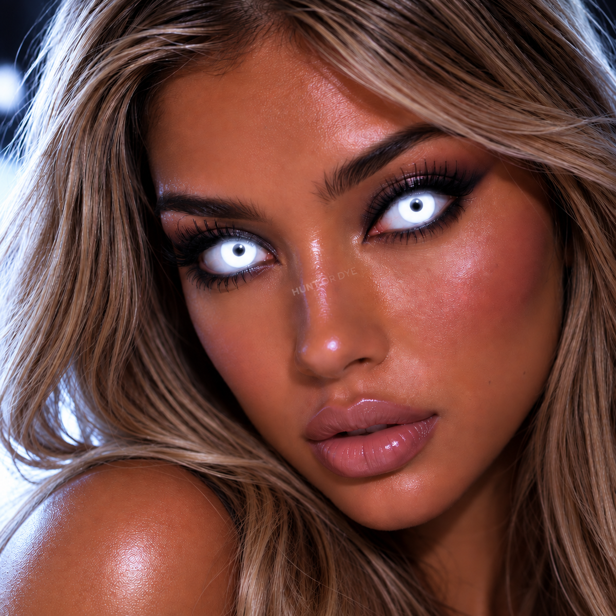 One Day Halloween Contact Lenses - White