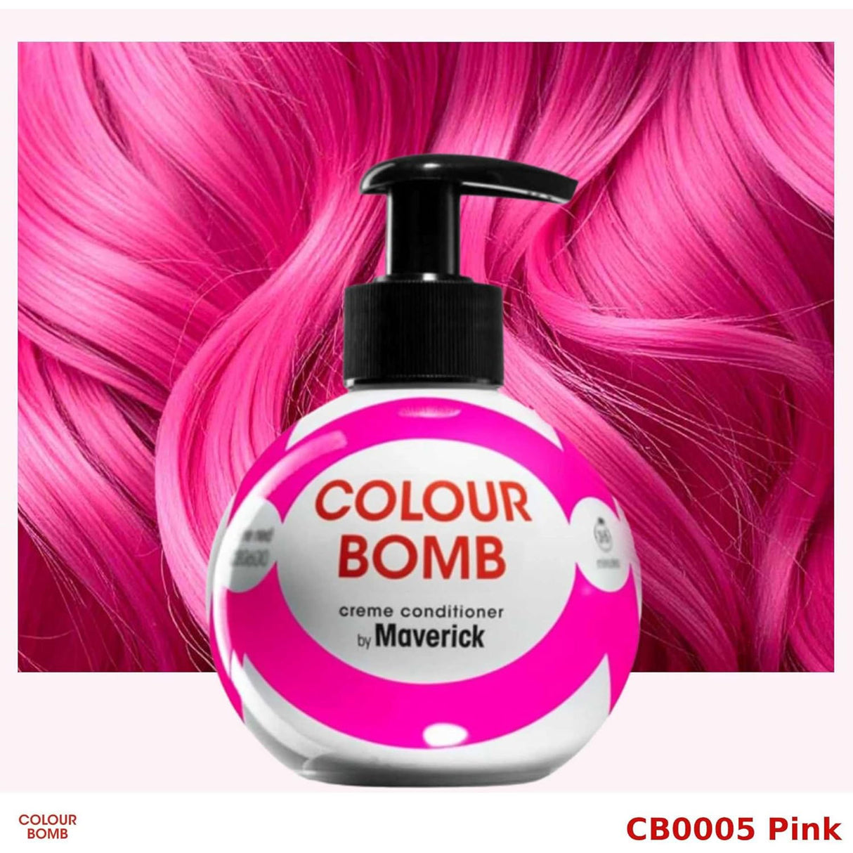 Colour Bomb By Maverick Ammonia & Peroxide Free Creme Conditioner - Pink 250ml