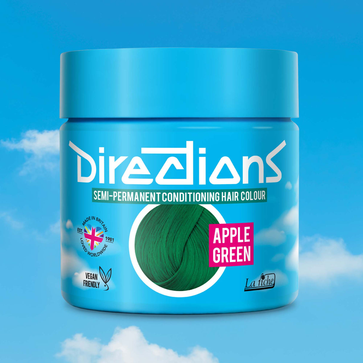 Directions Apple Green Semi-Permanent Conditioning Hair Dye 100ml
