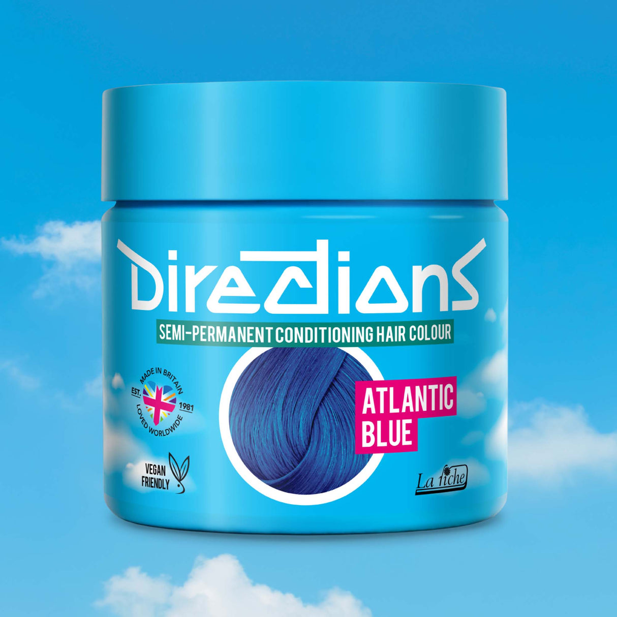 Directions Atlantic Blue Semi-Permanent Conditioning Hair Dye 100ml