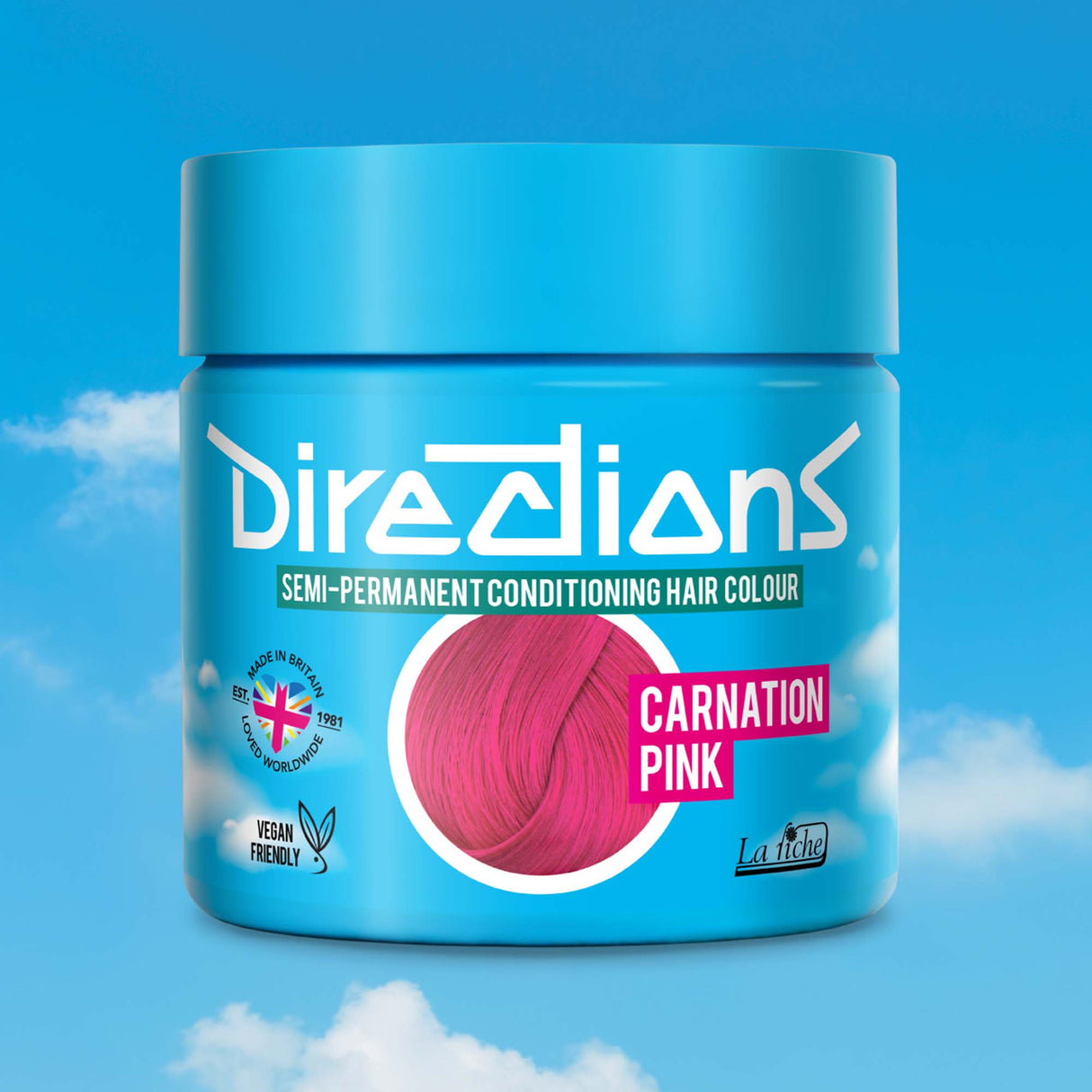 Directions Carnation Pink Semi-Permanent Conditioning Hair Dye 100ml