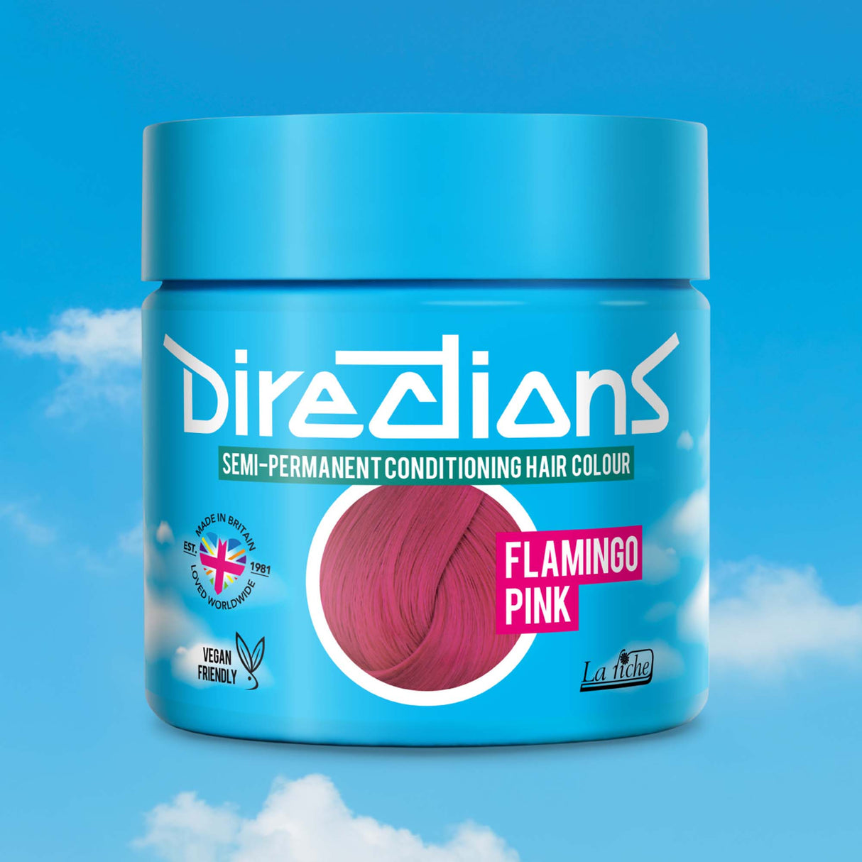 Directions Flamingo Pink Semi-Permanent Conditioning Hair Dye 100ml