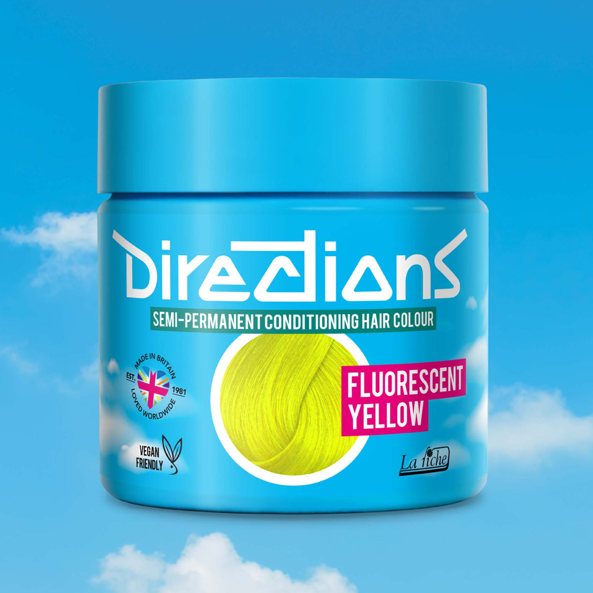 Directions Semi Permanent Hair Dye - Fluorescent Yellow 100ml