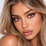 Red Mini Sclera Halloween Contact Lenses - 1 Day