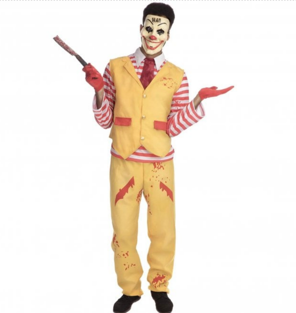 Halloween Fancy Dress Costume - Adult - Dapper Clown Male Extra Large