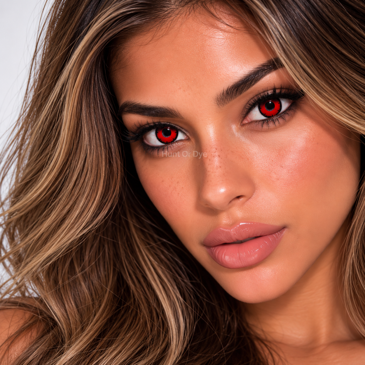Dead Red Halloween Contact Lenses - 1 Month