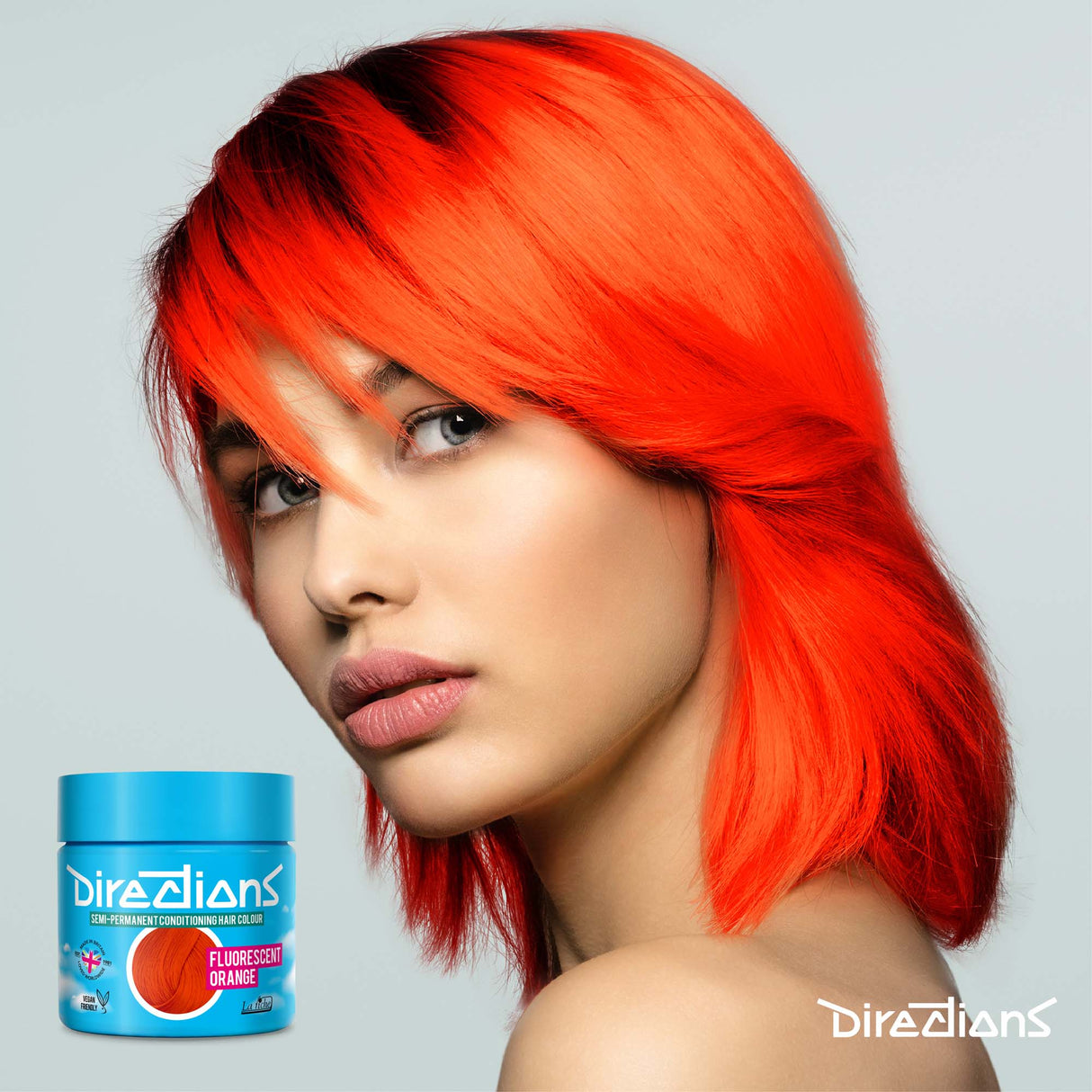 Directions Fluorescent Orange Semi-Permanent Conditioning Hair Dye (4 x 100ml)