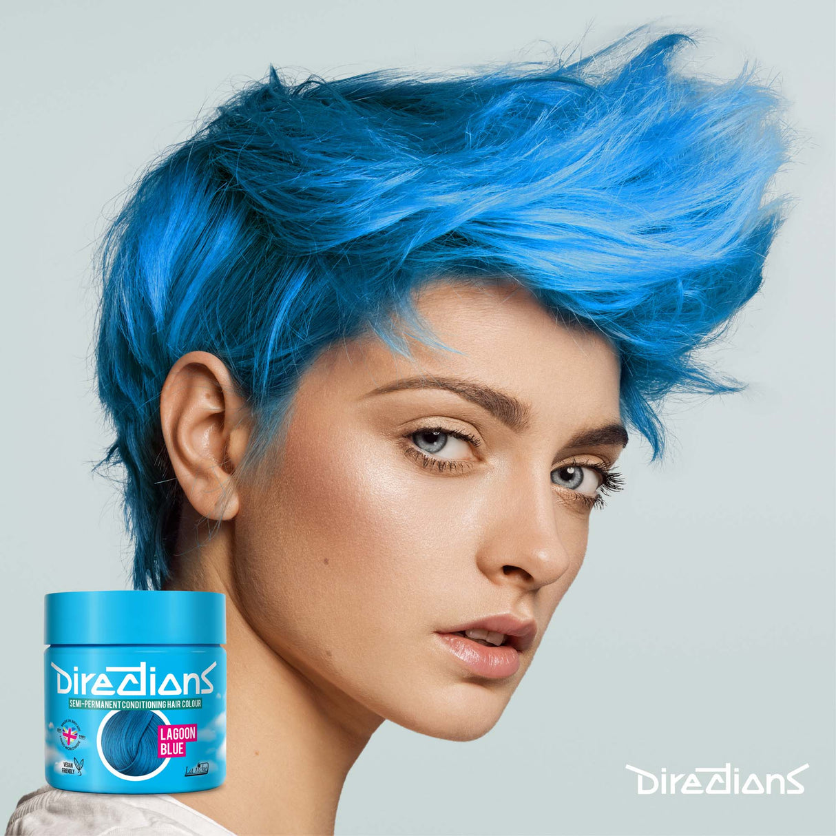 Directions Lagoon Blue Semi-Permanent Conditioning Hair Dye (4 x 100ml)