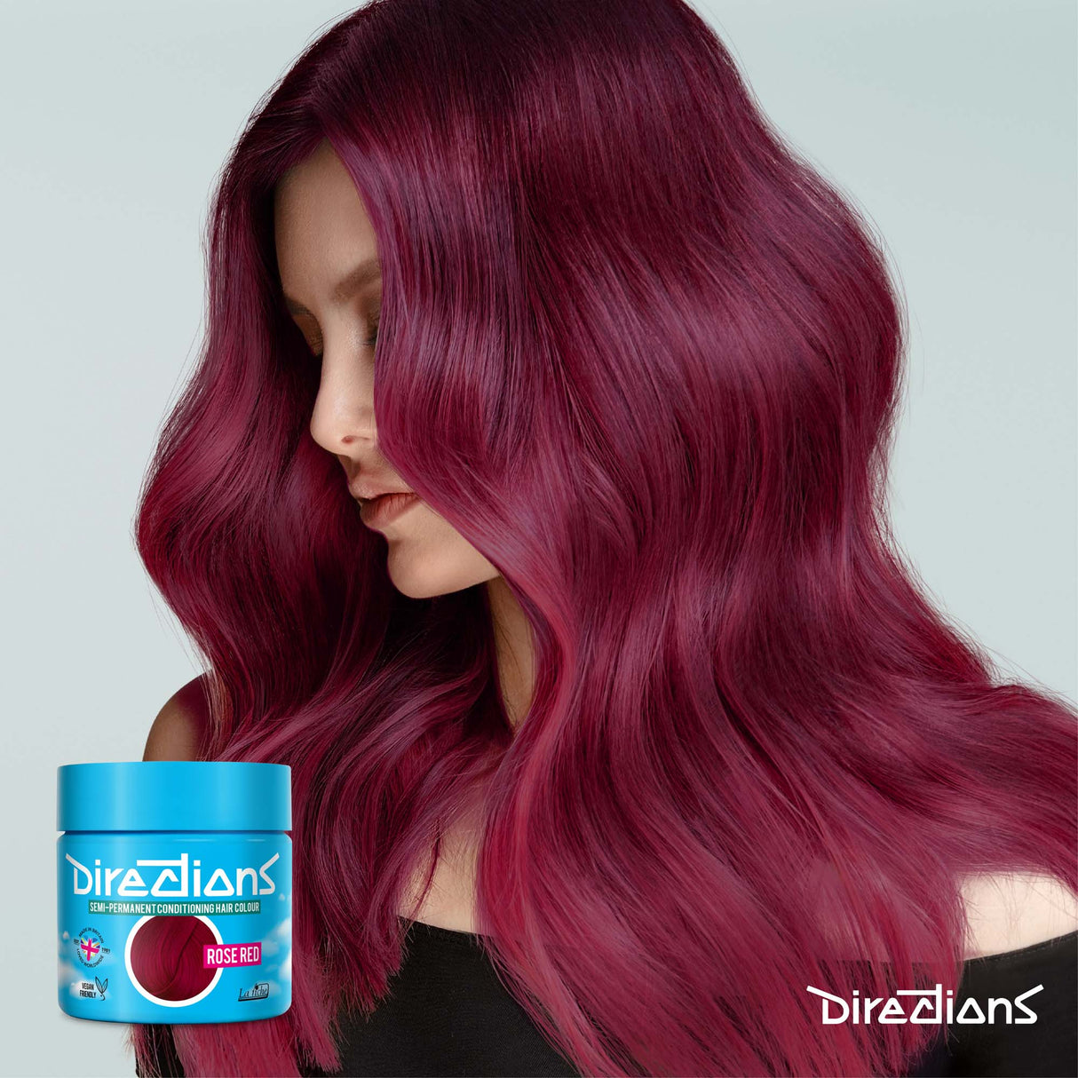 Directions Rose Red Semi-Permanent Conditioning Hair Dye 100ml
